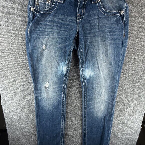 Miss Me Denim Jeans Women Embellished Studded Cross JW7538T **** ACTL 30X33.5 - Picture 2 of 16